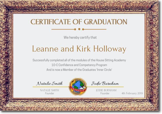 Leanne Kirk HSA Graduates Certificate